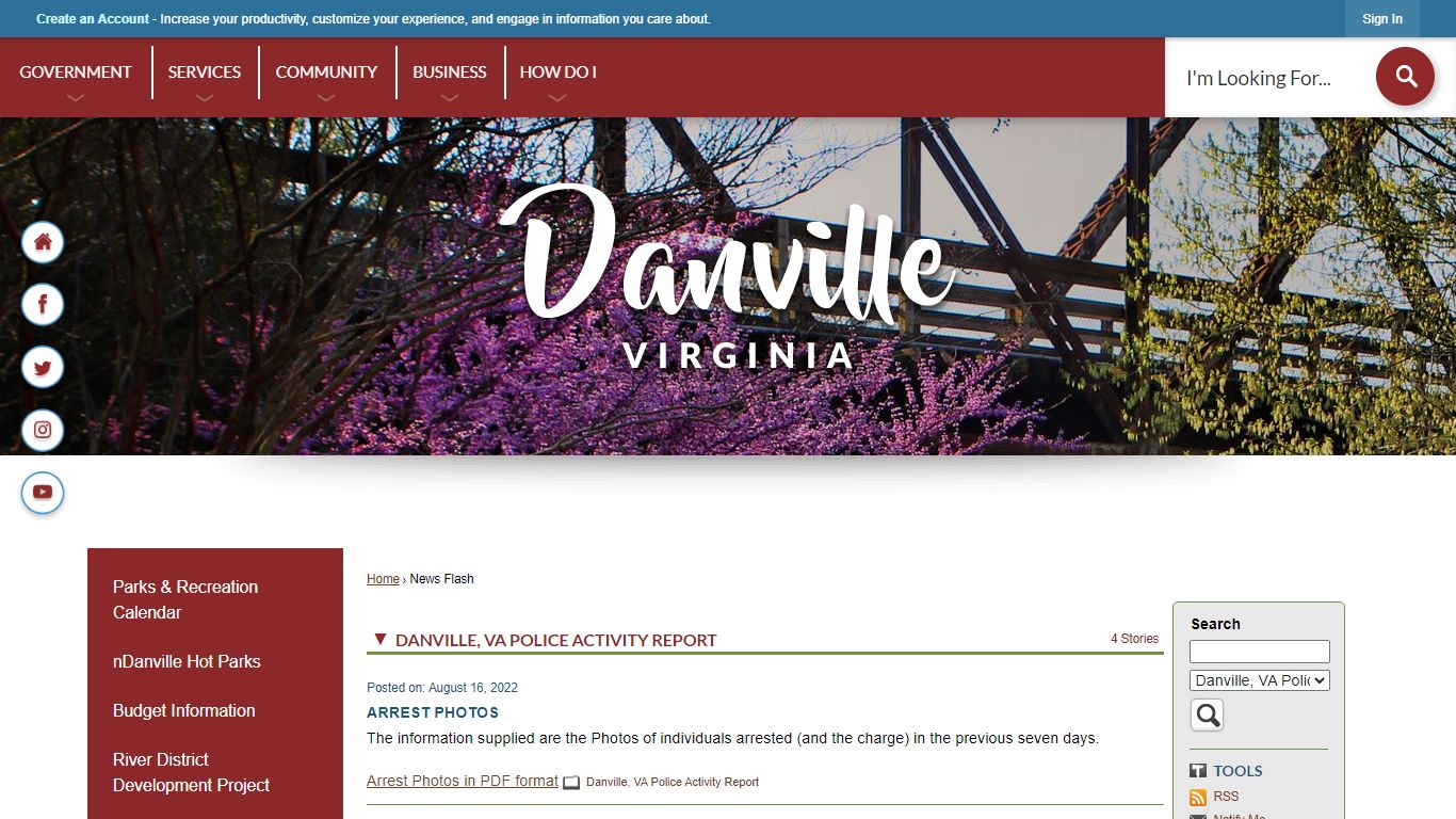 News Flash • City of Danville • CivicEngage